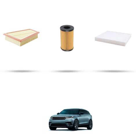 Kit tagliando 3 filtri compatibile con Land Rover Velar (L560) 2.0 d180 132kw dal 2017 (1/4)