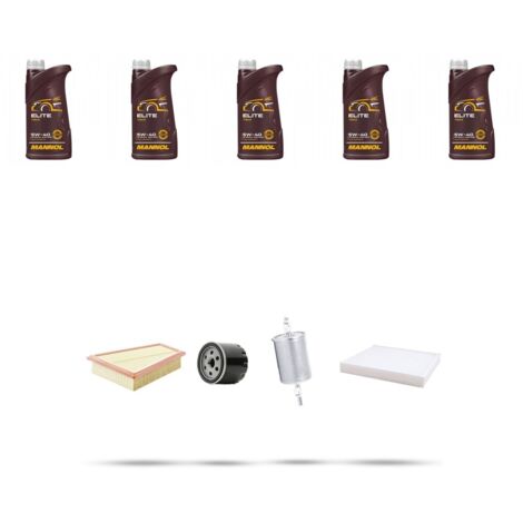 Kit tagliando 4 FILTRI e 5L OLIO compatibile con Renault Clio II 1.4 16v 70kw Dal 2000 (1/5)