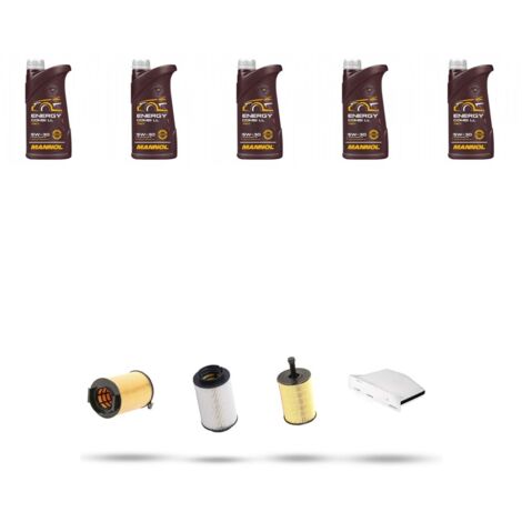 Kit tagliando 4 FILTRI e 5L OLIO compatibile con Vw Golf V (1K1,1K5,AJ5,5M1,521) 2.0 SDI 55kw Dal 2003 Al 2009 (1/5)