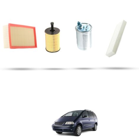 Kit tagliando 4 filtri compatibile con Vw Sharan I (7M) 1.9 TDI 110kw Dal 2005 (1/5)