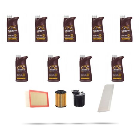 Kit tagliando 4 FILTRI e 9L OLIO compatibile con Mercedes Viano (639) 2.2 CDI 110kw Dal 2003 (1/5)