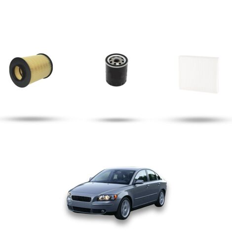 Kit tagliando 3 filtri compatibile con Volvo S40 II 1.8/1.8 FlexiFuel 92Kw dal 2004 al 2009 (1/4)