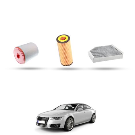 Kit Tagliando 3 filtri compatibile con Audi A7 (4GA,4GF) 2.8 tfsi 150kw dal 2010 (1/4)