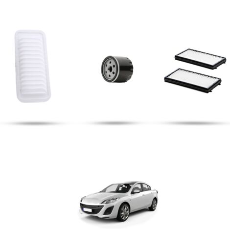 Kit tagliando 3 filtri compatibile con Mazda 3 (BL) 1.6 77kw dal 2009 (1/4)