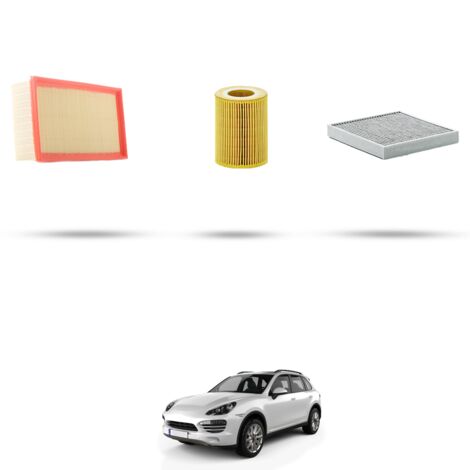 Kit tagliando 3 filtri compatibile con Porsche Cayenne II (958) 4.8 Turbo 368Kw dal 2010 (1/4)