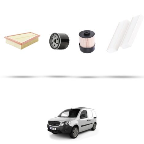 Kit tagliando 4 filtri compatibile con Mercedes Citan (W415) 109 CDI 66kw dal 2012 (1/5)