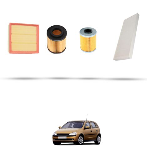 Kit tagliando 4 filtri compatibile con Opel Corsa C 1.7 CDTI 74kw Dal 2003 (1/5)