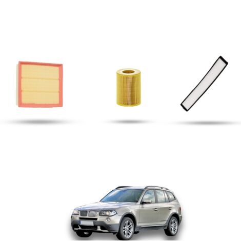 Kit tagliando 3 filtri compatibile con Bmw x3 (E83) 2.5i 141kw dal 2004 al 2006 (1/4)