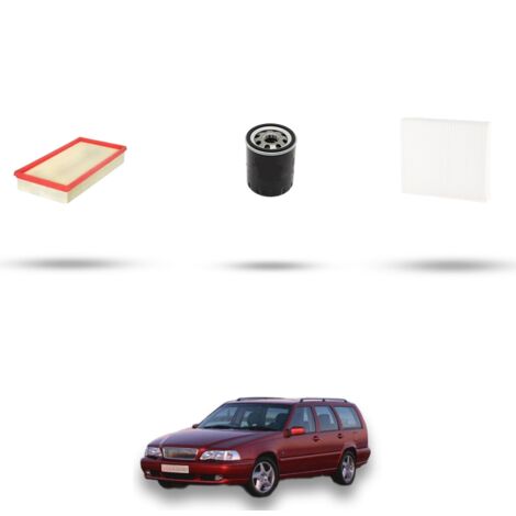 Kit tagliando 3 filtri compatibile con Volvo V70 2.4 10V 106Kw dal 97 al 2000 (1/4)