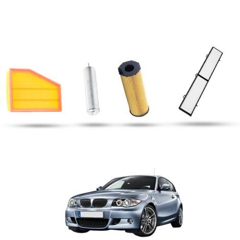 Kit Tagliando 4 filtri compatibile con Bmw Serie 1 (E81,E82,E87,E88) 123d 150kw dal 2007 al 2012 (1/5)