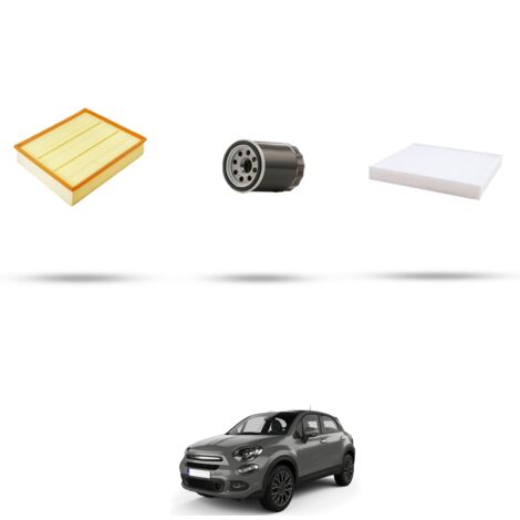 Kit tagliando 3 filtri compatibile con Fiat 500X 1.4 LPG 88kw dal 2017 (1/4)