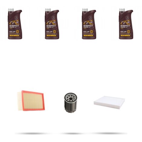 Kit tagliando 3 FILTRI e 4L OLIO compatibile con Nissan Micra IV (k13) 1.2 72KW Dal 2010 (1/4)