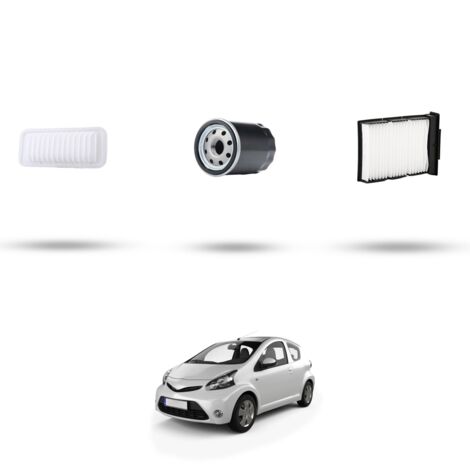 Kit tagliando 3 filtri compatibile con Toyota Aygo 1.0 50kw Dal 2005 (1/4)
