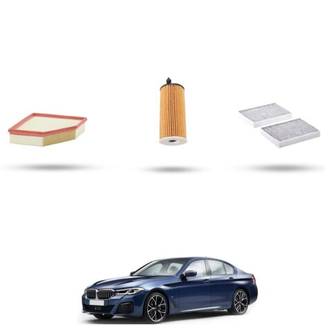 Kit tagliando 3 filtri compatibile con Bmw serie 5 (G30,G31,F90) 520i 155kw dal 2017 (1/4)