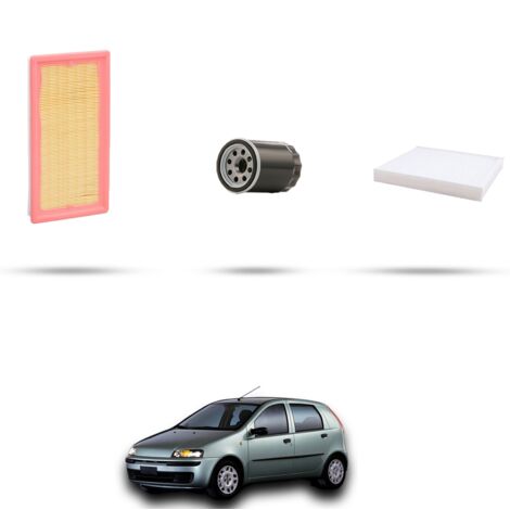 Kit tagliando 3 filtri compatibile con Fiat Punto II 1.2 16v 59kw dal 1999 (1/4)