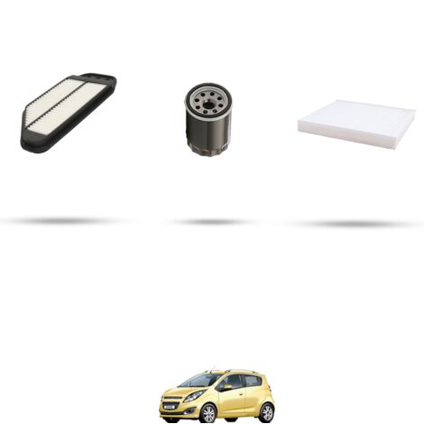Kit tagliando 3 filtri compatibile con Chevrolet Spark 1.2 60kw dal 2010 (1/4)