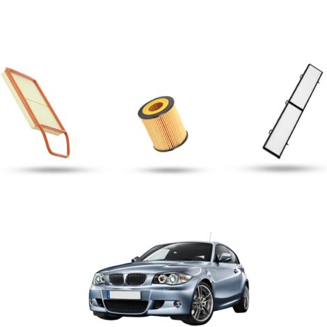 Kit Tagliando 3 filtri compatibile con Bmw Serie 1 (E81,E82,E87,E88) 135i 240kw dal 2007 (1/4)
