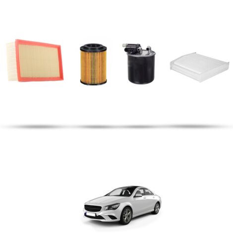 Kit tagliando 4 filtri compatibile con Mercedes CLA (C117,X117) 200 Cdi 100kw Dal 2014 (1/5)