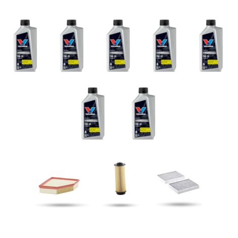 Kit tagliando 3 FILTRI e 7L OLIO compatibile con Bmw serie 5 (G30,G31,F90) 540i hybrid 245kw dal 2020 (1/4)