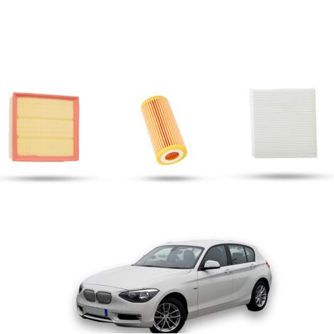 Kit Tagliando 3 filtri compatibile con Bmw serie 1 (F20,F21) 120I 130kw dal 2015 (1/4)