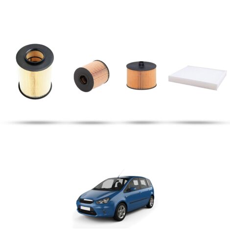 Kit tagliando 4 filtri compatibile con Ford C-Max 2.0 tdci 100kw dal 2007 al 2010 (1/5)