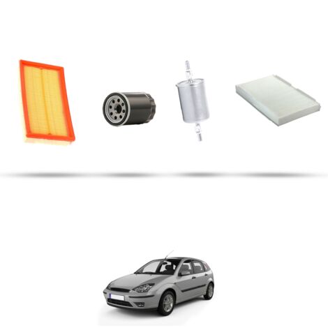 Kit tagliando 4 filtri compatibile con Ford Focus I 1.6 16V 74kw dal 1998 al 2004 (1/5)