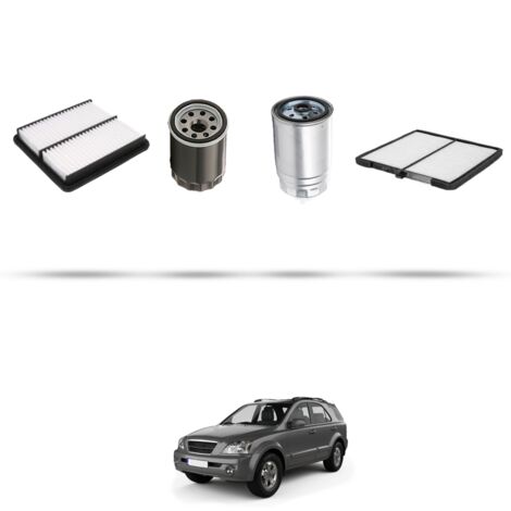 Kit tagliando 4 filtri compatibile con Kia Sorento I (JC) 2.5 CRDi 125kw dal 2006 (1/5)