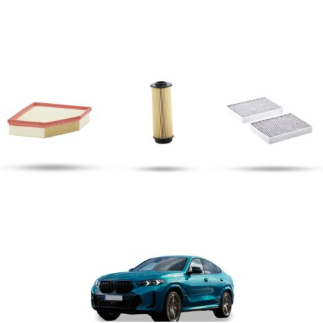 Kit tagliando 3 filtri compatibile con Bmw x6 (G06,F96)40i 250kw dal 2019 (1/4)