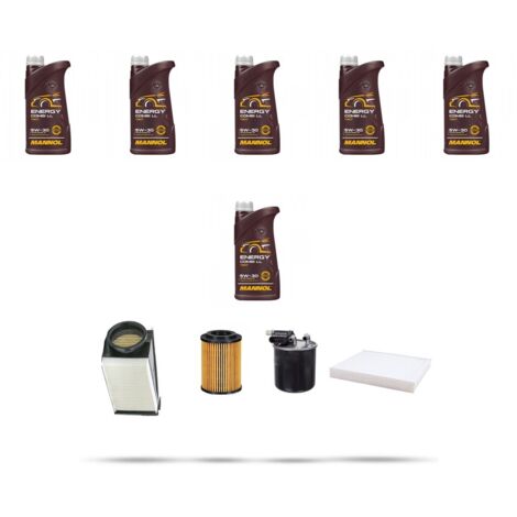 Kit tagliando 4 FILTRI e 6L OLIO compatibile con Mercedes Classe GLC (X253,C253) 220d 120kw dal 2015 (1/5)