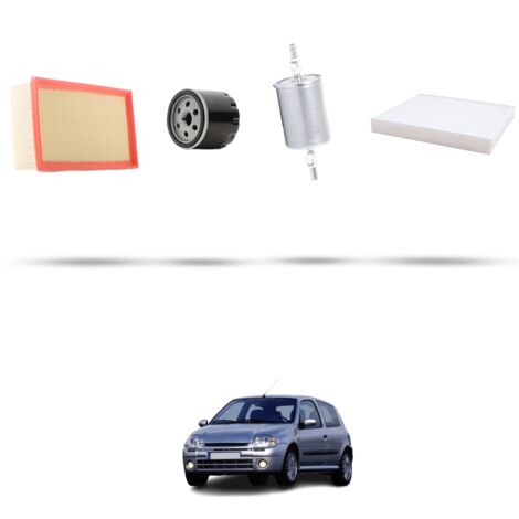 Kit tagliando 4 filtri compatibile con Renault Clio II 1.4 55kw Dal 1998 (1/5)