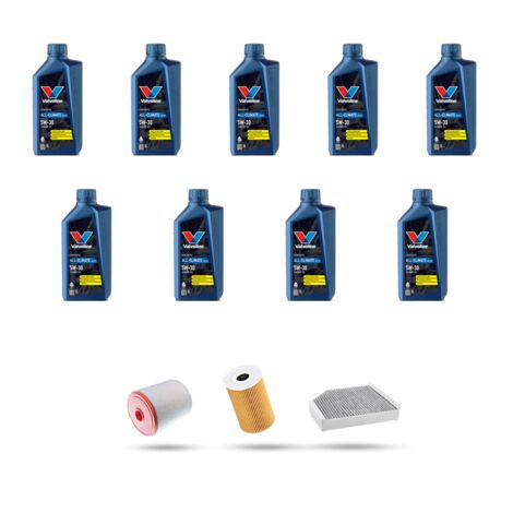 Kit tagliando 3 FILTRI e 9L OLIO compatibile con Audi A6 (C7) 4.0 tfsi S6 309kw dal 2012 (1/4)