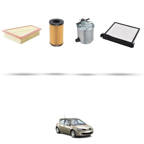 Kit tagliando 4 filtri compatibile con Renault Megane II 2.0 dci 16v 127kw Dal 2007 (1/5)