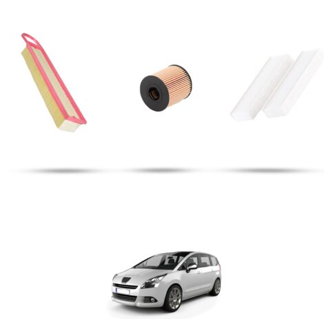 Kit tagliando 3 filtri compatibile con Peugeot 5008 1.6 16v 88kw dal 2009 (1/4)