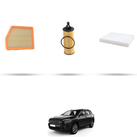 Kit tagliando 3 filtri compatibile con Jeep Cherokee IV (KL) 3.2 200kw dal 2013 (1/4)