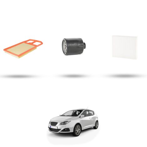 Kit tagliando 3 filtri compatibile con Seat Ibiza III 1.6 16v 74kw dal 2003 al 2009 (1/4)