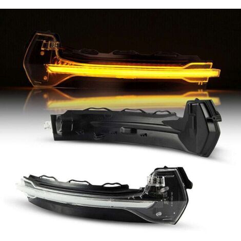 KIT LUCI SPECCHIETTO RETROVISORE ESTERNO CON INDICATORI DI DIREZIONE LED COMPATIBILE CON Audi A3  Typ 8V  BJ 2012-2020  , VETRO TRASPARENTE (1/4)