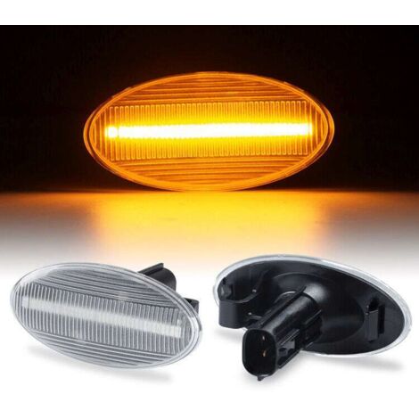 KIT 2 INDICATORI DI DIREZIONE LATERALI A LED COMPATIBILE CON Subaru Impreza, Forester, Impreza , VETRO TRASPARENTE (1/5)