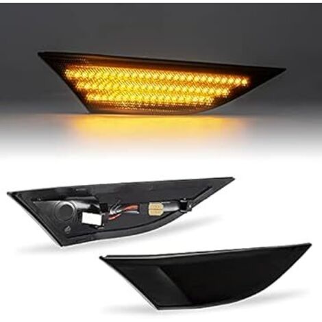 KIT 2 INDICATORI DI DIREZIONE LATERALI A LED COMPATIBILE CON PORSCHE 911 Typ 991 BJ 2011-2019 , VETRO FUME