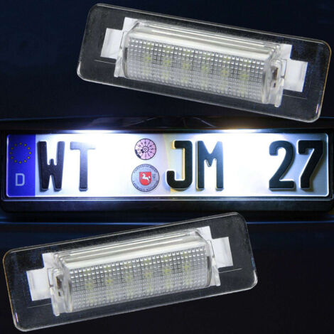 KIT LUCI TARGA A LED COMPATIBILE CON Mercedes Classe C W202 dal 1997 al 2001, VETRO TRASPARENTE (1/3)