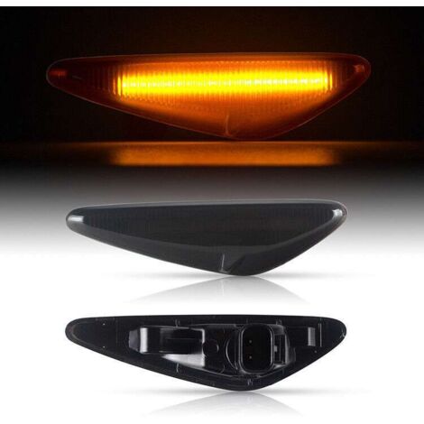 KIT 2 INDICATORI DI DIREZIONE LATERALI A LED COMPATIBILE CON Mazda 5 Cw anno 2010-2018 RX-8 anno 2009-2012 , VETRO FUME (1/5)