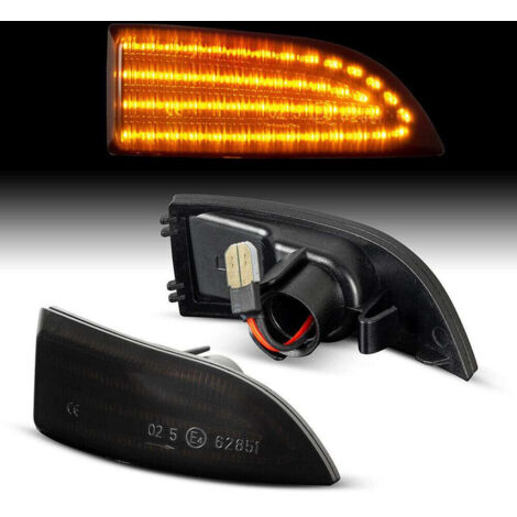 KIT LUCI SPECCHIETTO RETROVISORE ESTERNO CON INDICATORI DI DIREZIONE LED COMPATIBILE CON Renault Latitude, Laguna III, Megane III, Fluence, Scenic III, VETRO FUME (1/5)