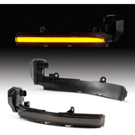 KIT LUCI SPECCHIETTO RETROVISORE ESTERNO CON INDICATORI DI DIREZIONE LED COMPATIBILE CON Jaguar I-Pace, XJ, XF, XE, F-Type, X590, X351, X250 X260, X760, X152 QQ6 , VETRO TRASPARENTE (1/5)