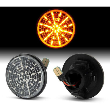 KIT 2 INDICATORI DI DIREZIONE LATERALI A LED COMPATIBILE CON Mazda MX-5 , VETRO TRASPARENTE (1/5)