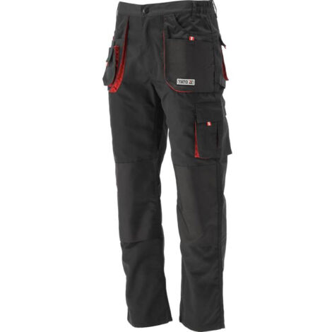 Yato YT-8028 abbigliamento da lavoro de Pantaloni Nero, Rosso
