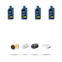 Kit tagliando 4 FILTRI e 4L OLIO compatibile con Skoda YETI (5L) 1.4 TSI 90kw Dal 2010