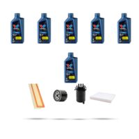 Kit tagliando 4 FILTRI e 6L OLIO compatibile con Renault Kangoo 1.5 dci 60kw dal 2002