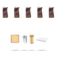 Kit tagliando 4 FILTRI e 5L OLIO compatibile con Skoda Superb I (3U) 1.9 TDI 77kw Dal 2005