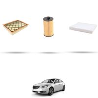 Kit tagliando 3 filtri compatibile con Opel Insigna 1.6 Turbo 132kw Dal 2008