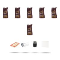 Kit tagliando 4 FILTRI e 6L OLIO compatibile con Volvo V70 2.5 TDi 103Kw dal 97 al 2000