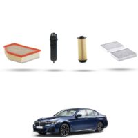 Kit tagliando 4 filtri compatibile con Bmw serie 5 (G30,G31,F90) M550 dx 294kw dal 2017